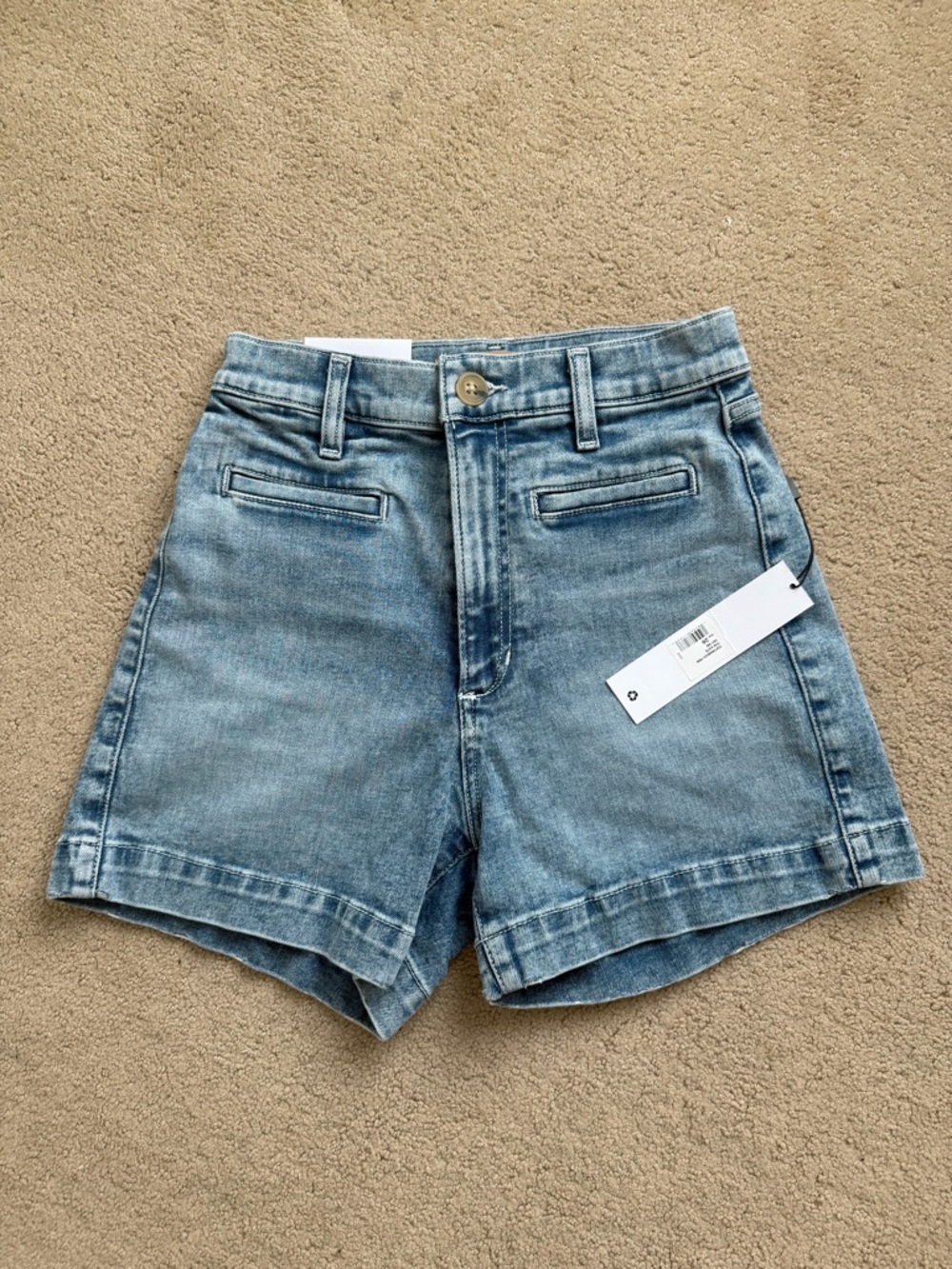 Joe's Jeans The Kate Light Blue High-Rise Denim Shorts - Try Me Wash